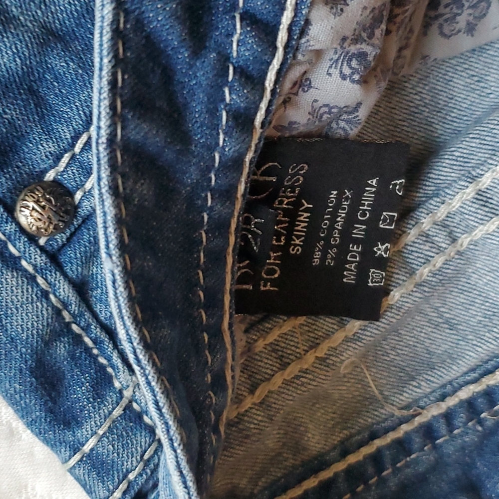 Express Rerock blue Jeans size 2 - Picture 2 of 6